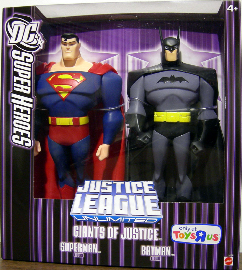 Giants Justice Batman Superman Figures Justice League Unlimited