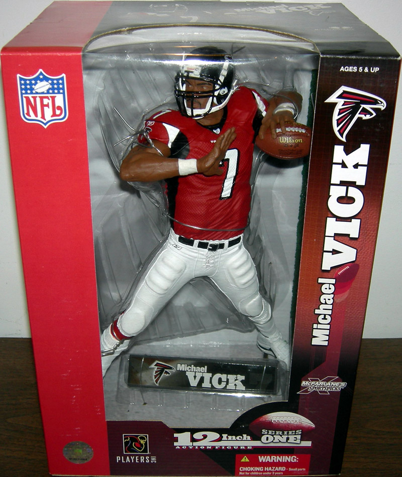 McFarlane Toys NFL Atlanta Falcons Sports Picks Football Series 7 Michael  Vick Action Figure White Jersey - ToyWiz