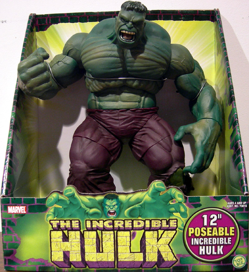 12 Inch Tall Poseable Incredible Hulk Action Figure Toy Biz