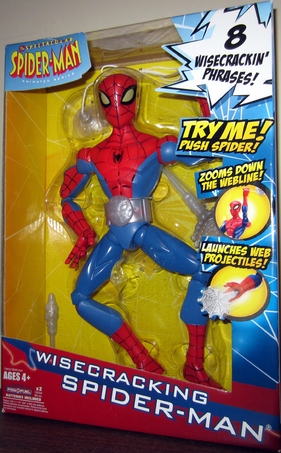 Wisecracking Spider-Man Figure 8 Phrases 12 Inch