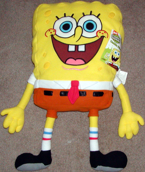 spongebob plush pillow
