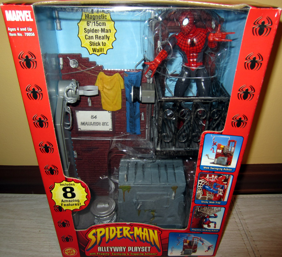 Details about   Marvel Spider-Man Alleyway Playset Toy Biz 