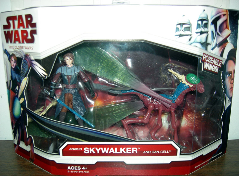 Anakin Skywalker and Can-Cell Action Figures Clone Wars Hasbro