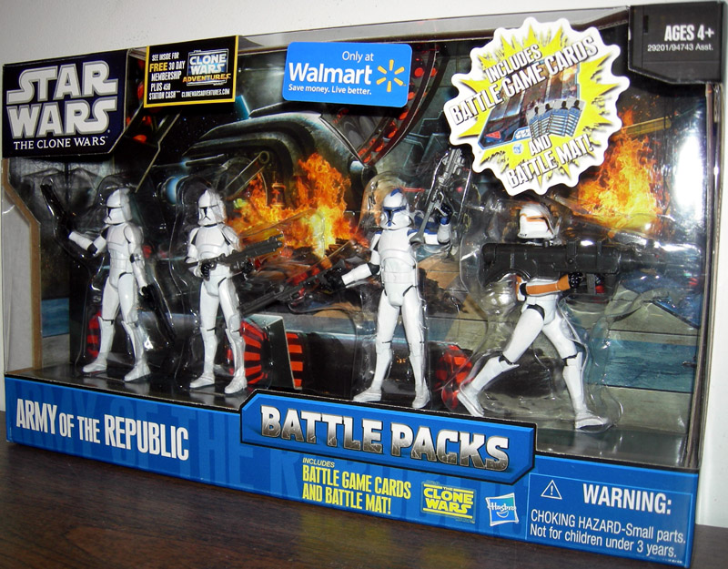 clone trooper action figure battle pack