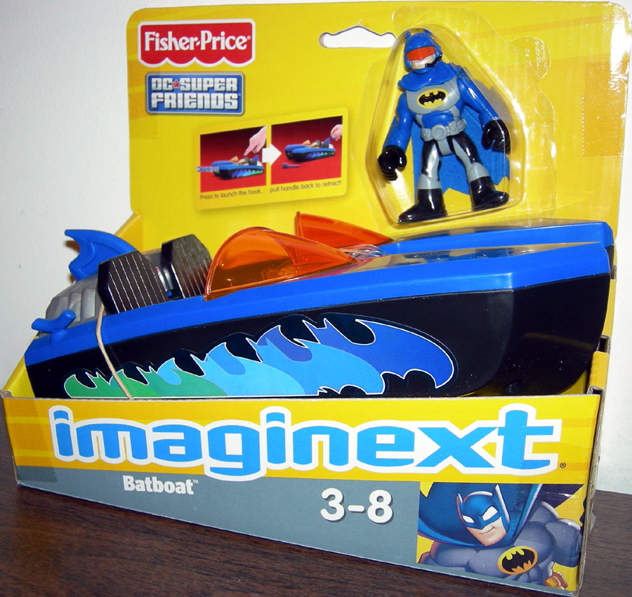 Batboat Imaginext Batman DC Super Friends action figure vehicle