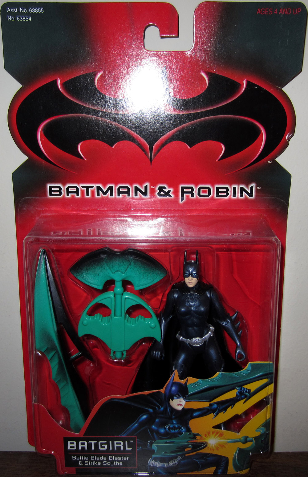 Batgirl Figure Batman Robin Movie Battle Blade Blaster Strike Scythe