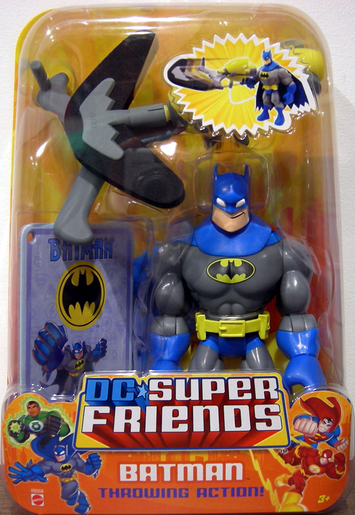 Batman with Throwing Action Figure DC Super Friends Mattel