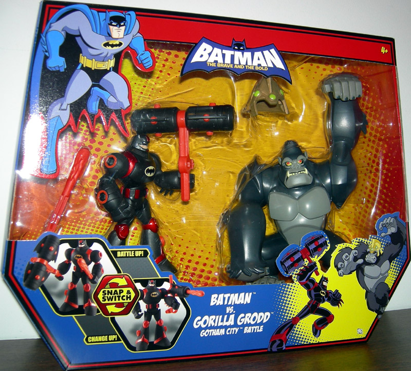 Batman vs Gorilla Grodd Action Figures Brave and the Bold Mattel