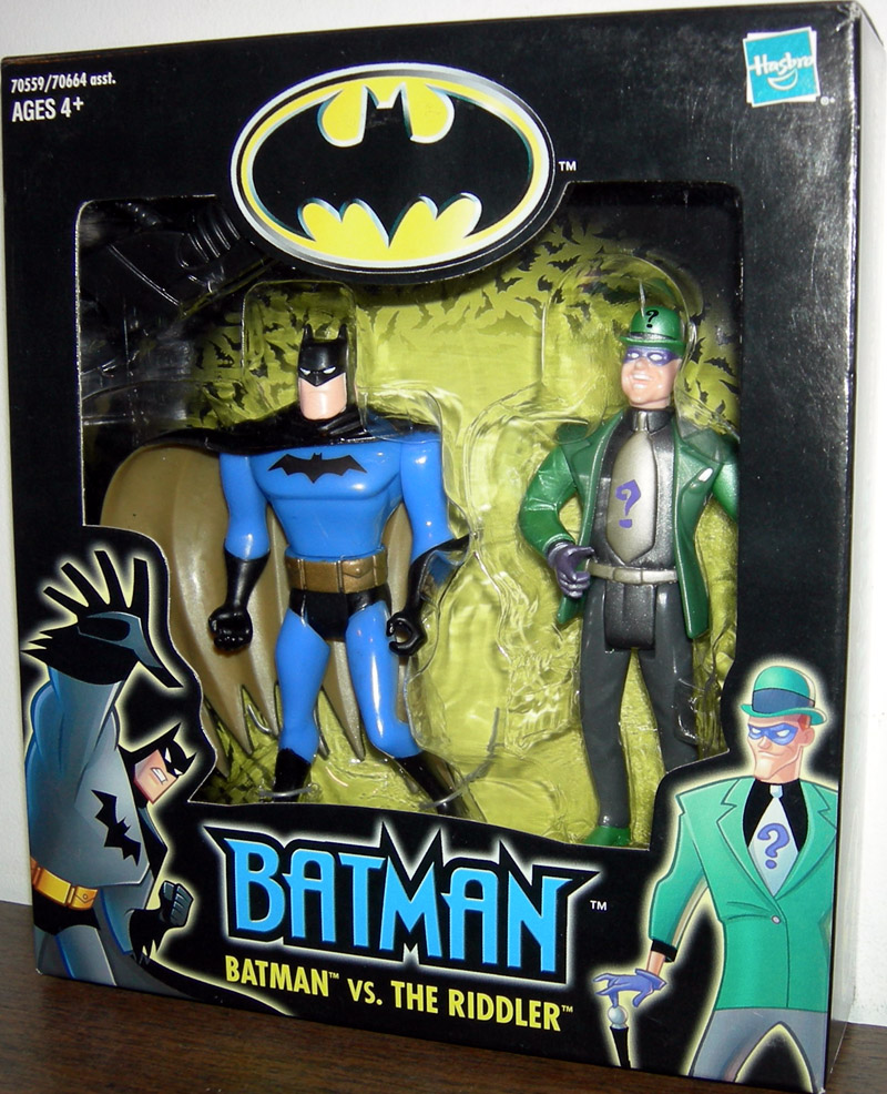 Batman vs Riddler Figure Animated Boxed Hasbro