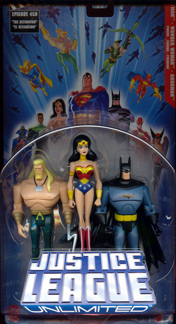 Batman, Wonder Woman Aquaman 3-Pack Justice League Unlimited
