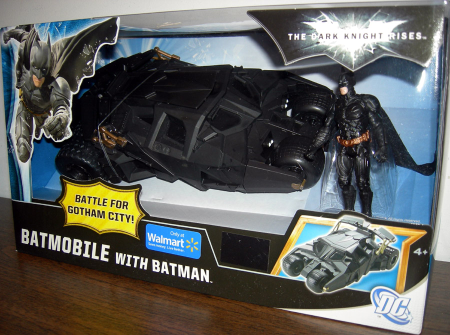 Batmobile Vehicle with Batman Action Figure Dark Knight Rises Walmart  Exclusive