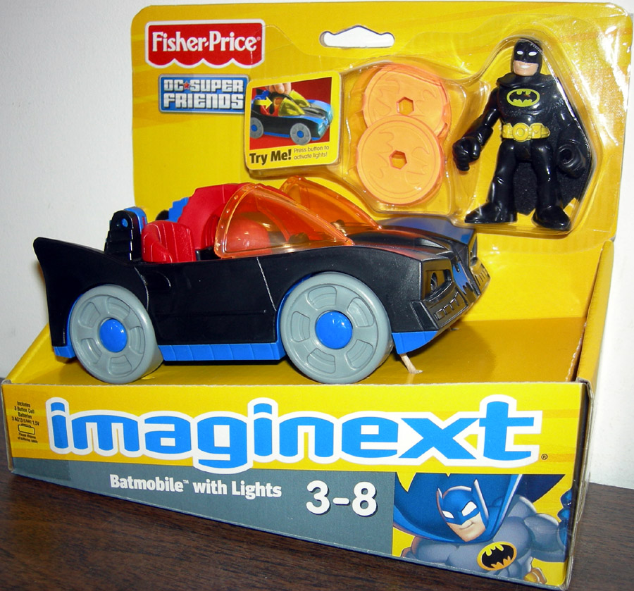 imaginext batman car with lights