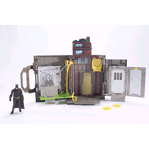Mattel Playset The Dark Knight - Stazione Di Battaglia A Forma Di Batmobile Con Figure Di Batman E Joker