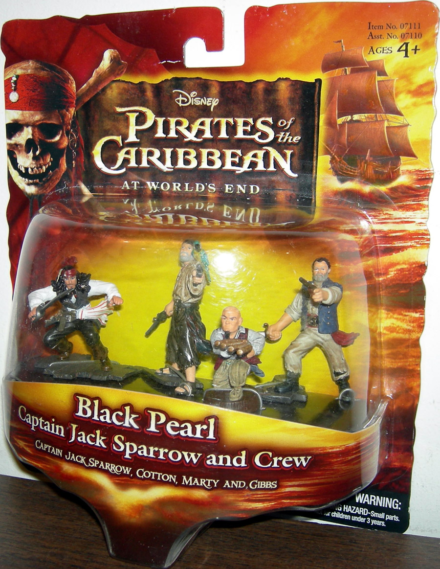 Black Pearl Captain Jack Sparrow Crew Pirates Caribbean action figures
