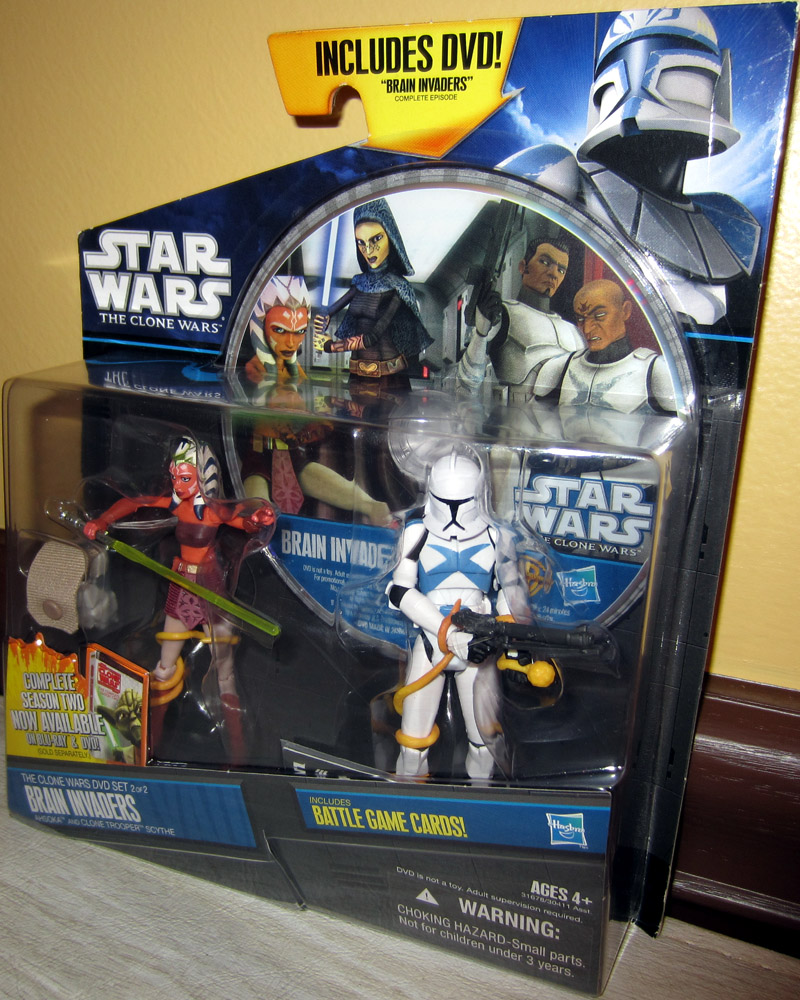 Brain Invaders Ahsoka And Clone Trooper Scythe Action Figures