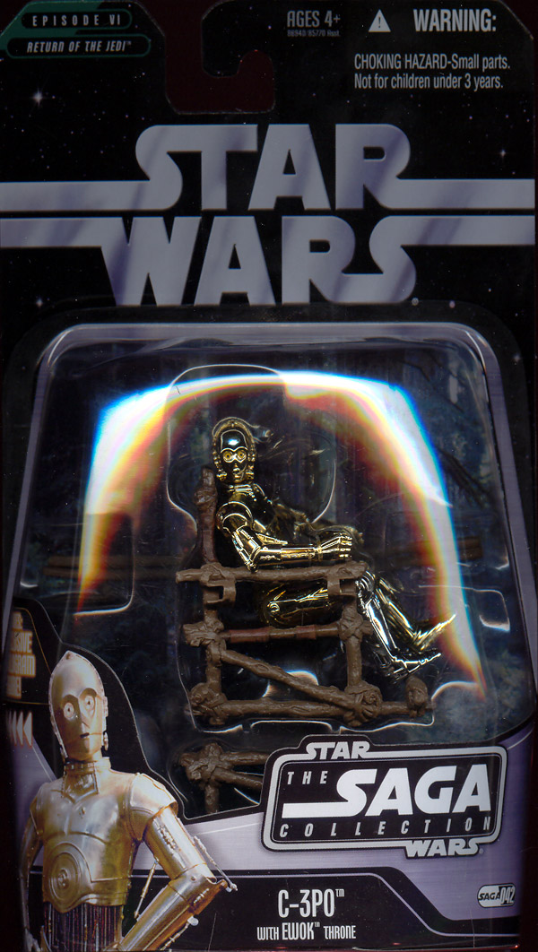 C-3PO w Ewok Throne 2006 STAR WARS Saga Collection MOC #042 42 