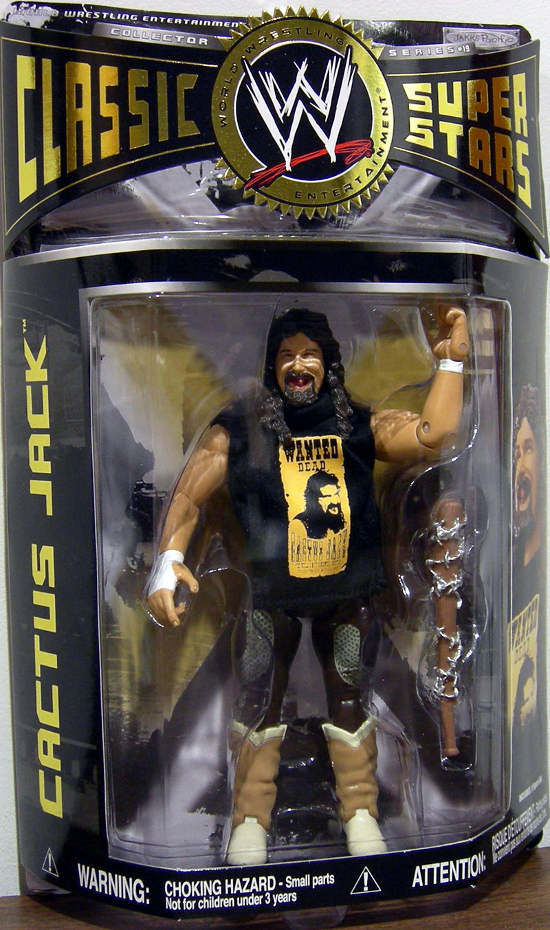 thumbnail image 2 of Cactus Jack (Barbed Wire 2x4) - WWE From The Vault Series 6 Wrestling Figure 2 of 4