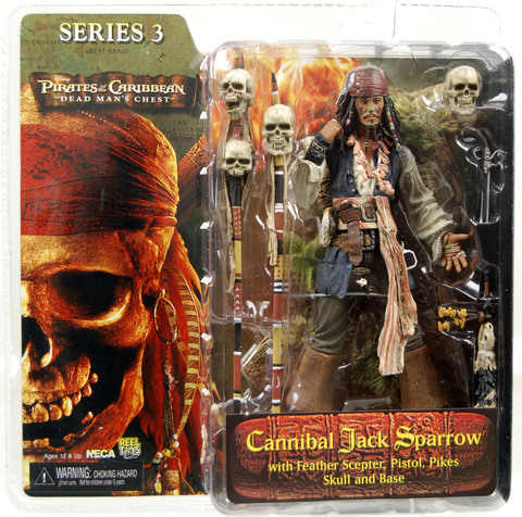 Cannibal Jack Sparrow Dead Mans Chest series 3 Action Figure Neca