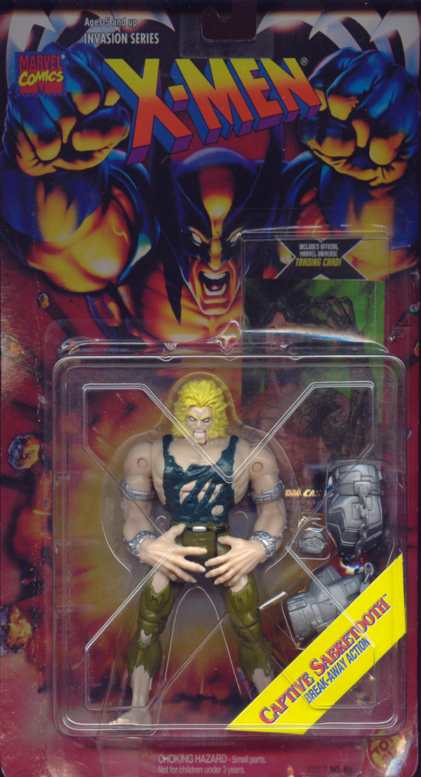 Captive Sabretooth XMen Invasion Series action figure Toy Biz