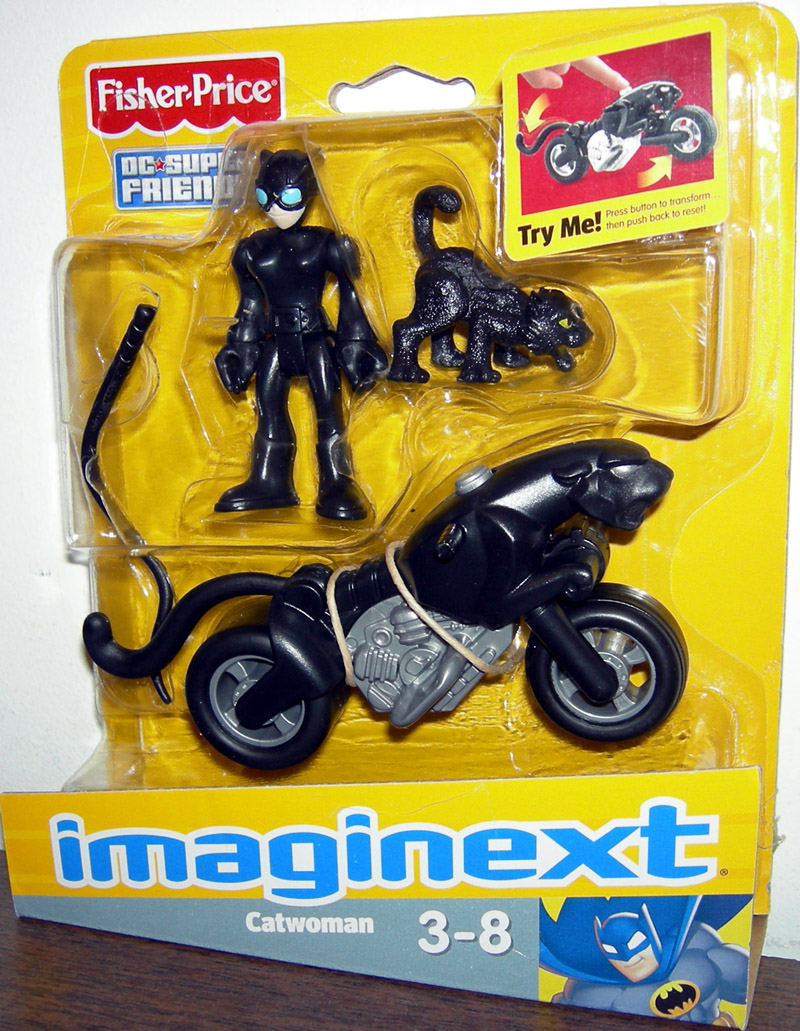 Catwoman Action Figure with Cycle and Isis Imaginext Fisher-Price