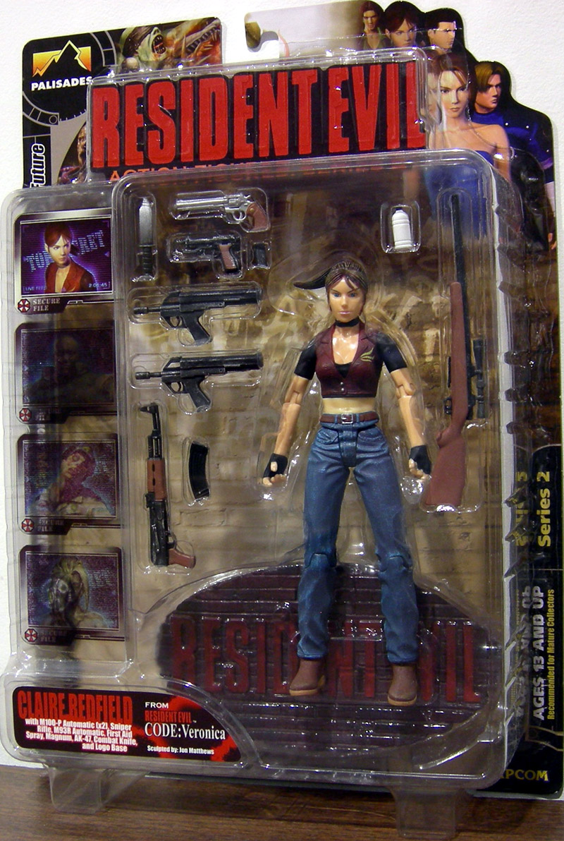 .com: Palisades Resident Evil Action Figures Series 2 Claire Redfield  Bloody Version Resident Evil Code Veronica : Toys & Games