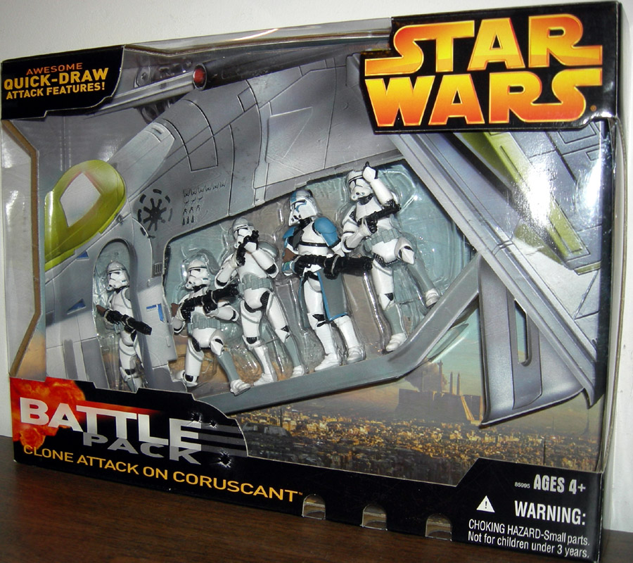 Clone Attack Coruscant Figures Battle 5-Pack Star Wars