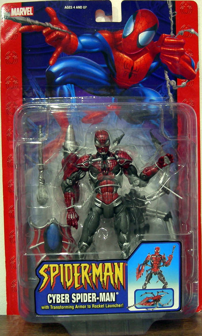 cyber spider man figure