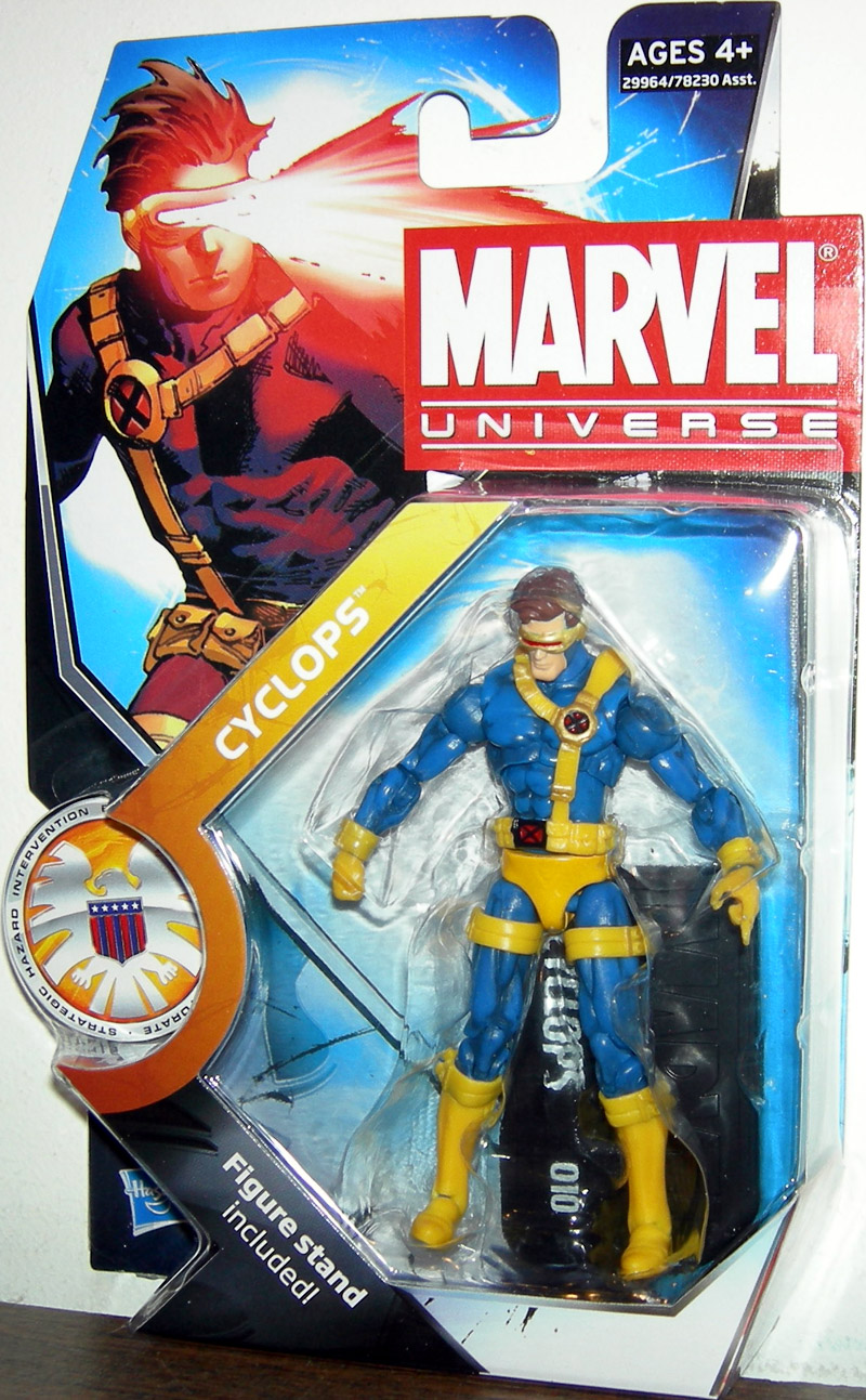 Cyclops Action Figure #010 Series 3 Marvel Universe 2010 Hasbro on Card for sale online 