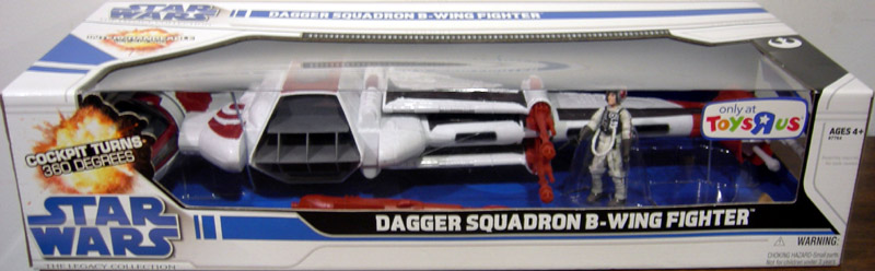 Dagger Squadron B-wing Fighter Vehicle with Pollard Pilot Figure