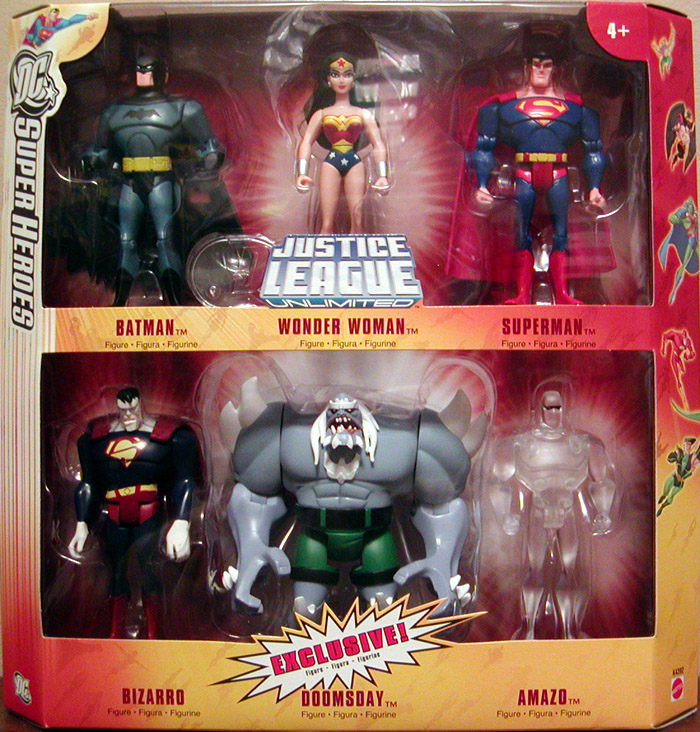 DC Universe Justice League Unlimited 6 Pack Figures Kragger Talkative Paran Dul 