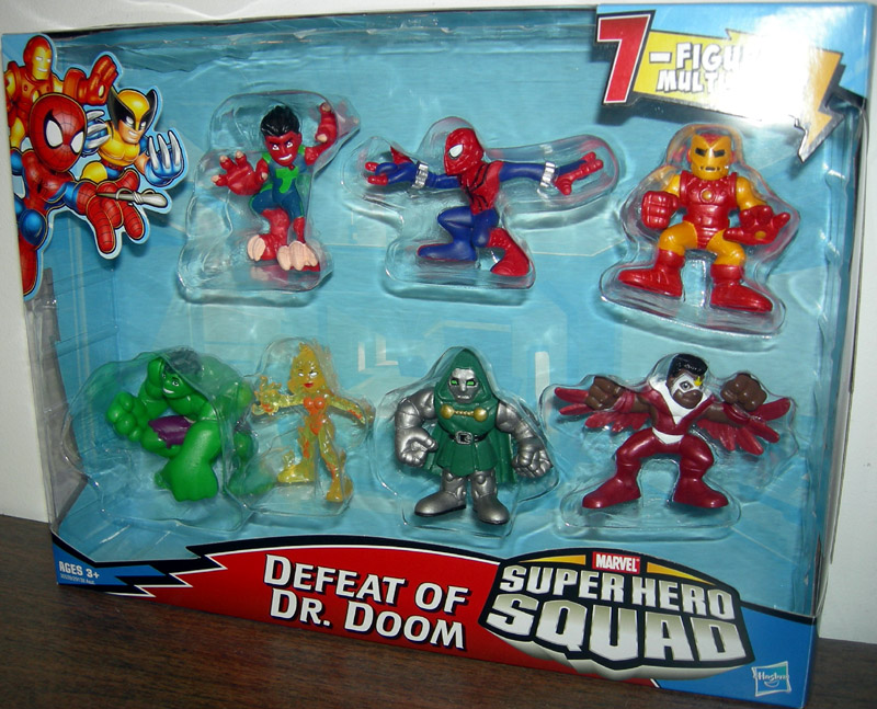 Marvel Super Hero Squad SEALED Wave 18 DOOM 2-PK from SHS Cartoon REPTIL & DR 