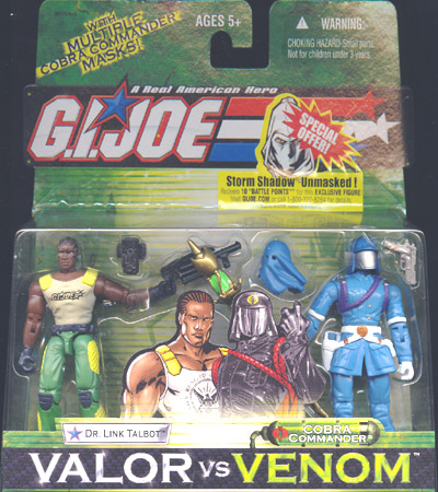 Link Talbot & Cobra Commander Joe Valor vs Venom 2004 Dr G.I 