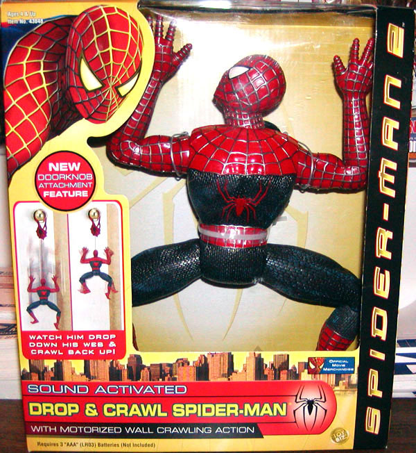 Marvel SPIDERMAN 2002 The Movie 12 Pull String Crawling Spiderman Action  Figure