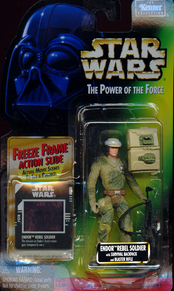 Kenner Star Wars Power of the Force Endor Rebel Soldier with Freeze Frame figure 