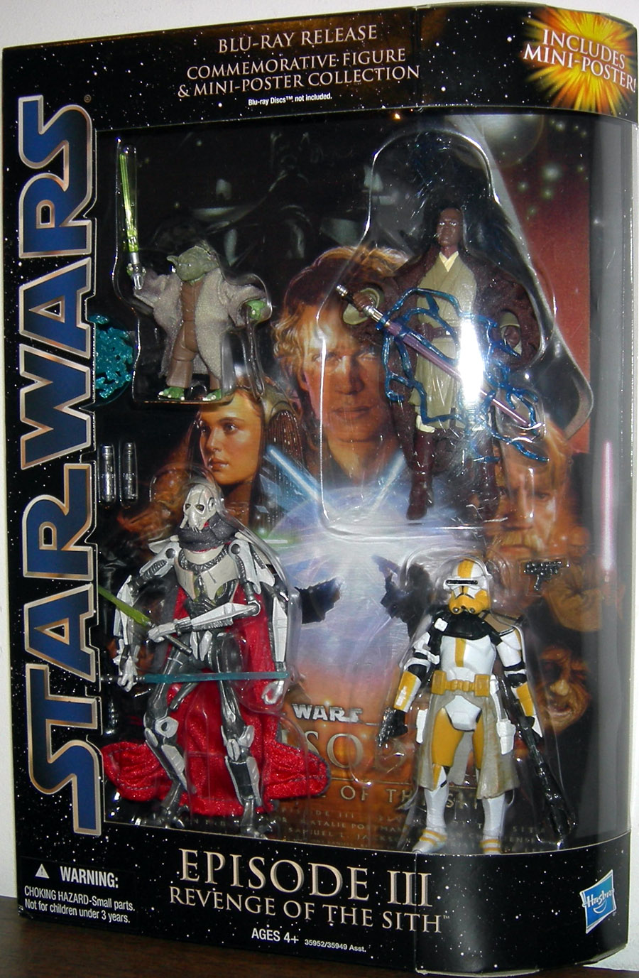 Star Wars Blu-Ray Release Commemorative Action Figure Mini-Poster  Collection Episode III Revenge Sith Set