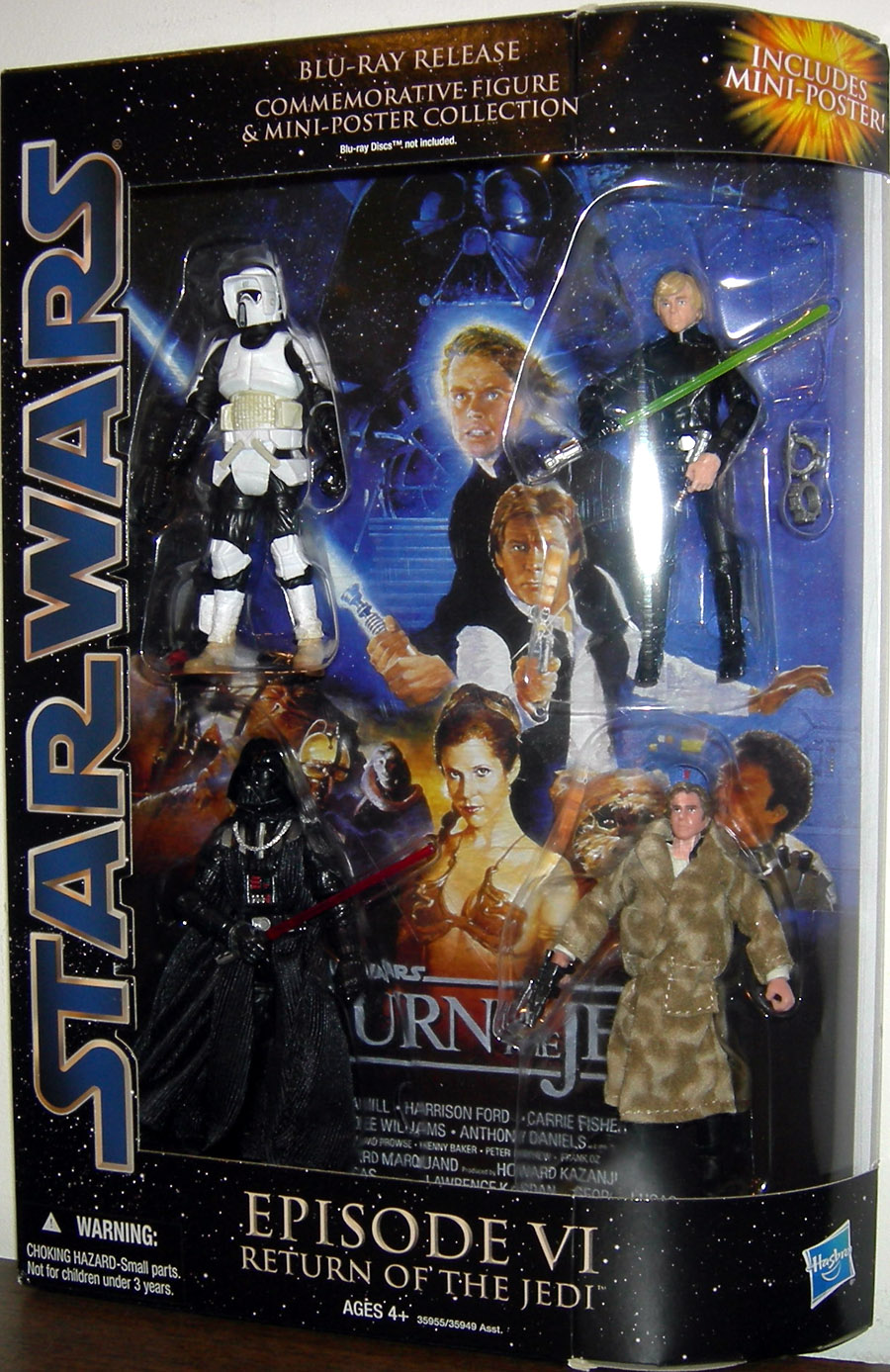 Star Wars Blu-Ray Release Commemorative Action Figures Mini-Poster 