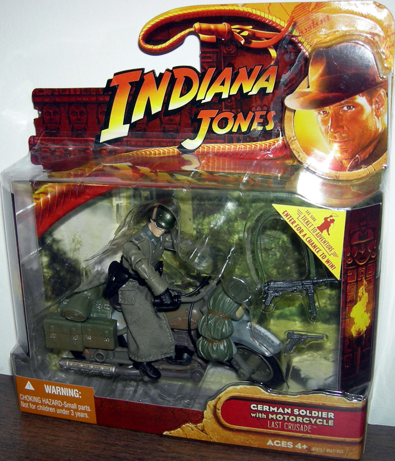 German Soldier Motorcycle Figure Indiana Jones Hasbro