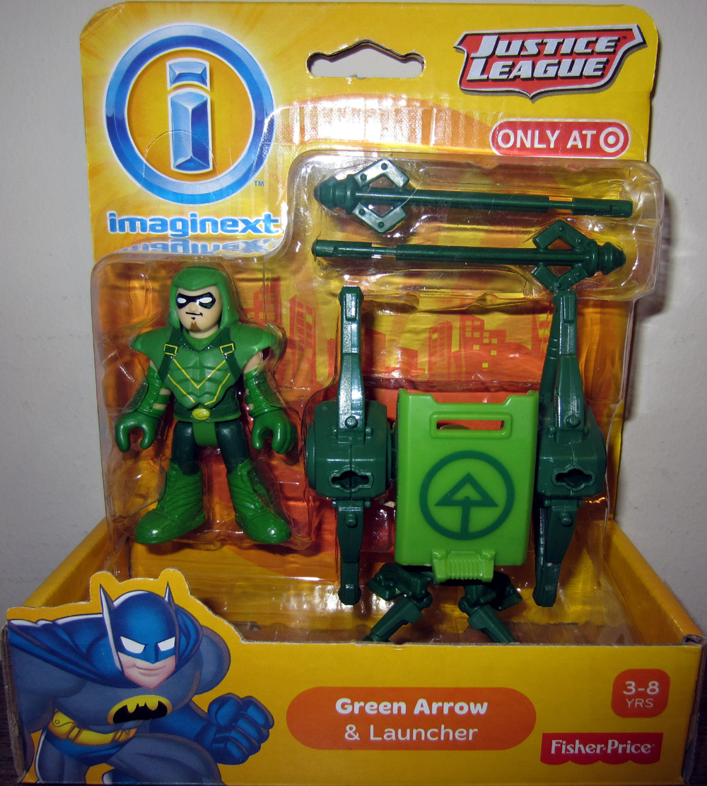 Green Arrow Figure and Launcher 3 Inches DC Comics Justice League Imaginext 