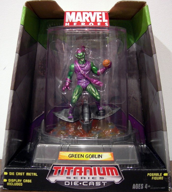 Green Goblin Figure Titanium Series DieCast Hasbro
