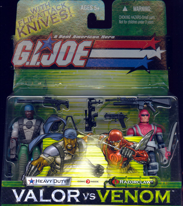 Gi Joe Razor Claw Heavy Duty vs Razorclaw