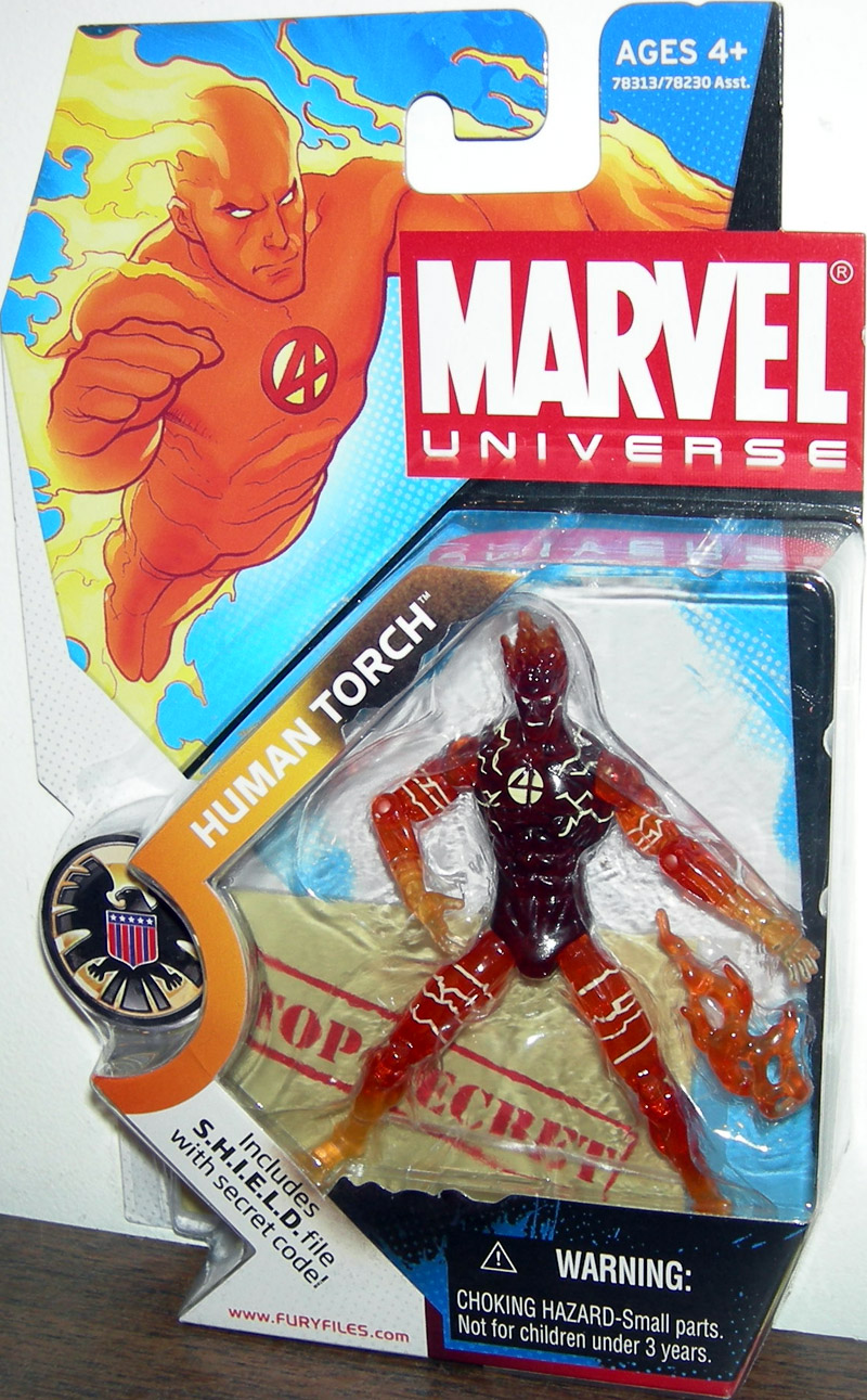 marvel universe human torch action figure