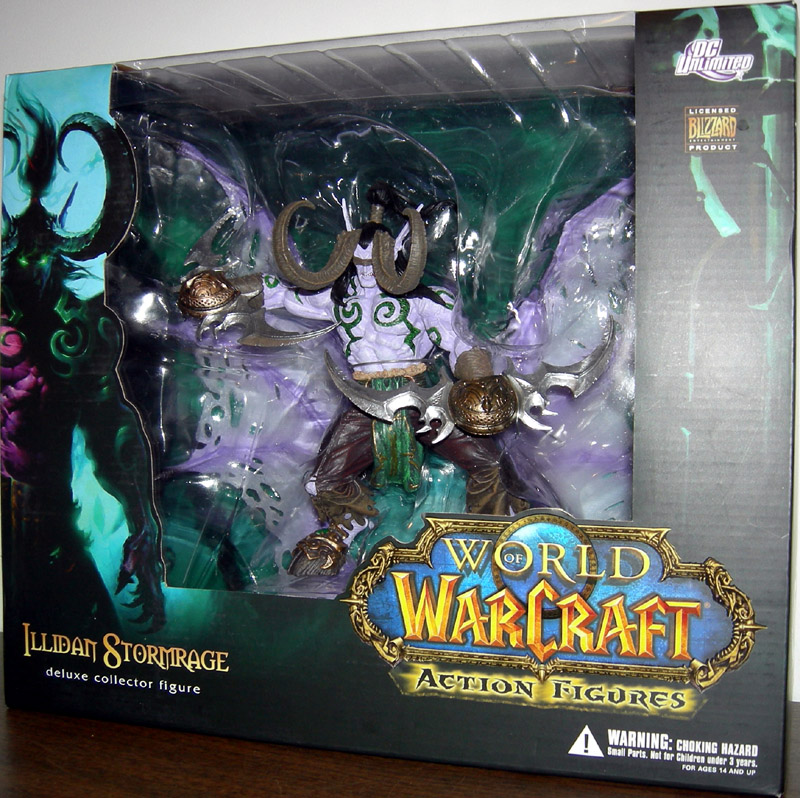 26'' World of Warcraft Illidan Stormrage Deluxe Action Figure Figurine Dolls New 