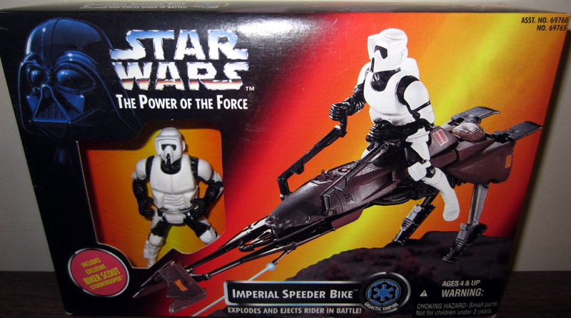 Imperial Speeder Bike Vehicle Figure Power Force Star Wars