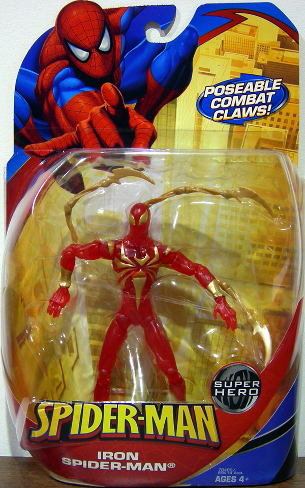 iron spiderman figure