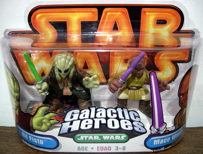 Hasbro tar Wars Galactic Heroes Jedi Master Kit Fisto Revenge Of The Sith 
