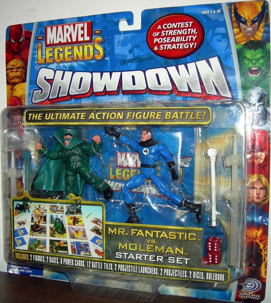 Mr Fantastic vs Moleman Figures Marvel Legends Showdown