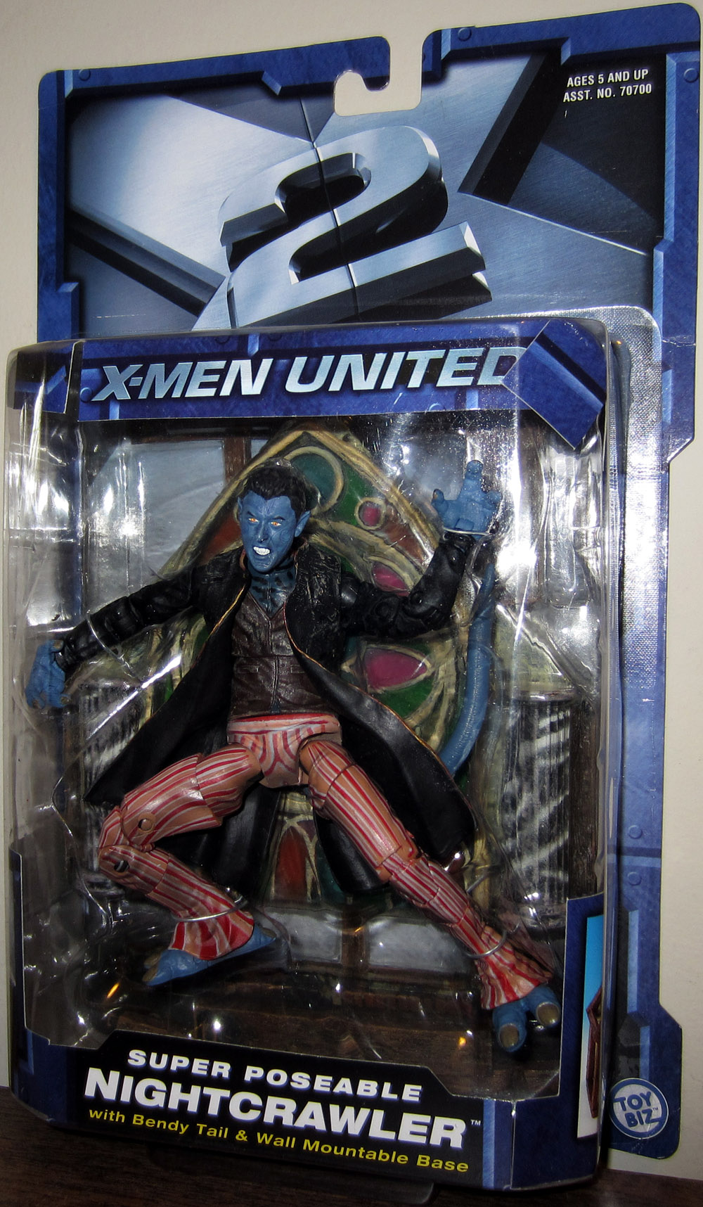 Super Poseable Nightcrawler X-Men 2 United X2 Action Figure Toy Biz