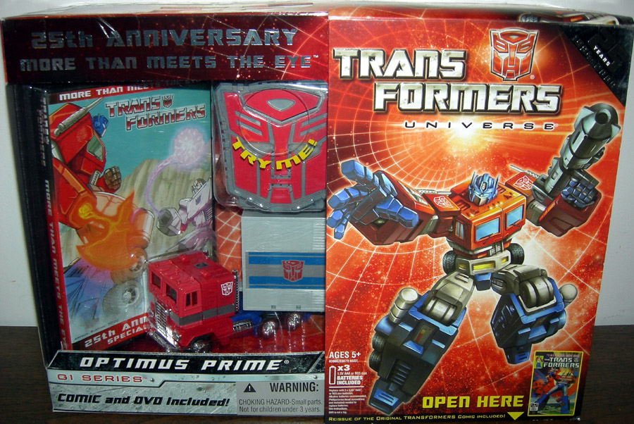 transformers universe 25th anniversary optimus prime