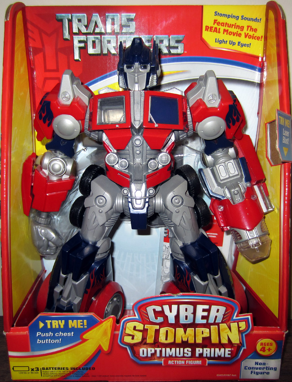 hasbro transformers cyber stompin optimus prime action figure