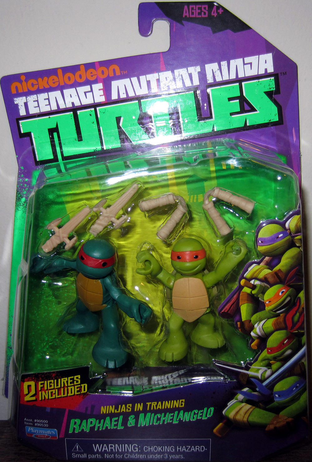 Raphael Michelangelo Ninjas Training Figures Nickelodeon TMNT